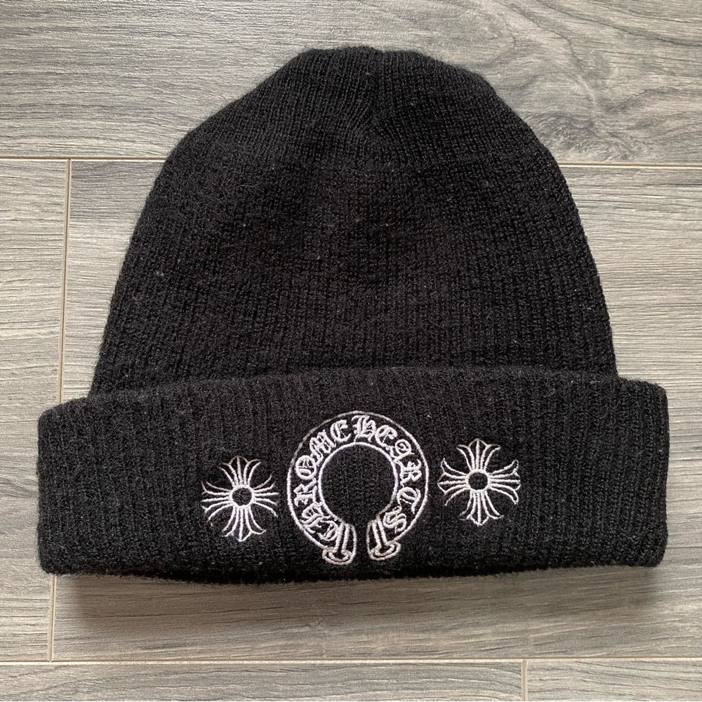 Chrome Hearts Embroidered Horseshoe Logo Wool Beanie
